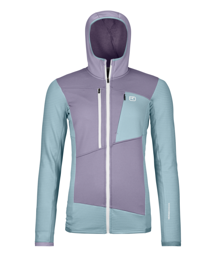 Fleece Grid Hoody Women's - červená - Mountain Rose