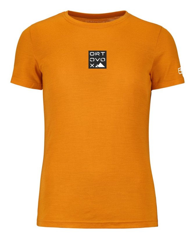 185 Merino Square T-shirt Women's - růžová - Bloom