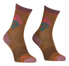 Alpine Light Compression Mid Socks Women's - růžová - Wild Rose