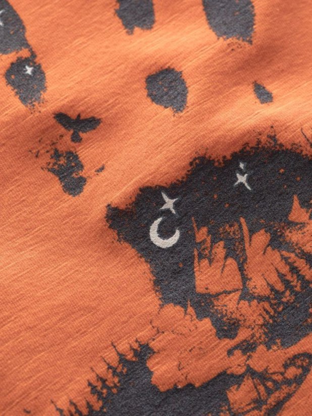 Chillaz HAND ORANGE pánské tričko oranžové - Velikost: M