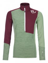 Fleece Light Zip Neck Women's - zelená - Green Forest