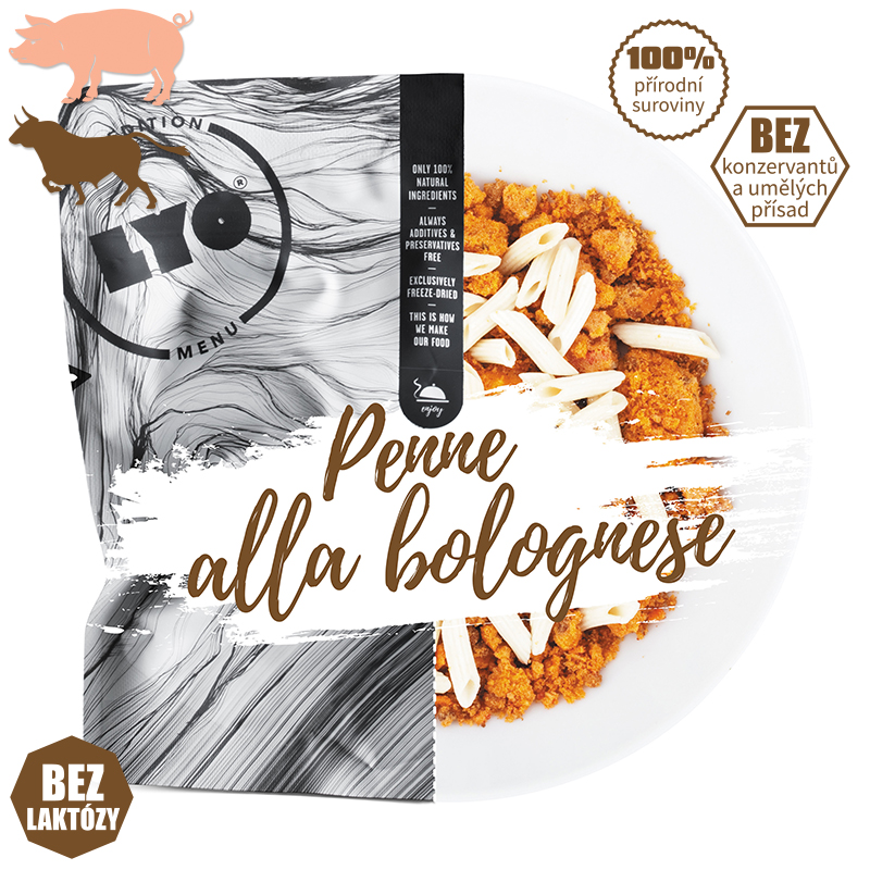 Těstoviny Bolognese; velká porce