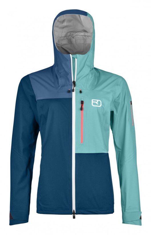 3L Ortler Jacket Women's - modrá - Petrol Blue - Velikost: S, Color: Petrol Blue