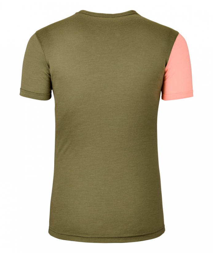 185 Rock'N'Wool Short Sleeve Women's - červená - Coral