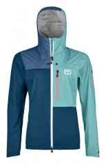 3L Ortler Jacket Women's - modrá - Petrol Blue