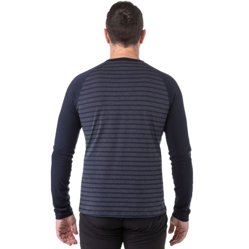 Mountain Equipment Redline LS Tee pánské triko | Cosmos stripe/Cosmo | S