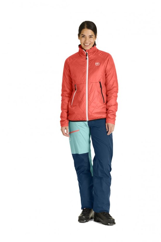 Swisswool Piz Vial Jacket Women's - červená - Winetasting