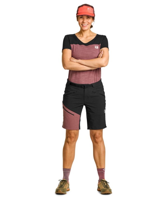 Ortovox W's Brenta Shorts dámské softshell kraťasy | Pacific Green | M