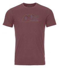 140 Cool Vintage Badge T-shirt Men's - červená - Mountain Rose