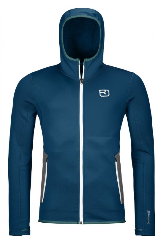 Fleece Hoody Men's - modrá - Deep Ocean