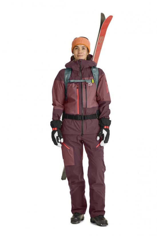 3L Guardian Shell Jacket Women's - červená - Winetasting