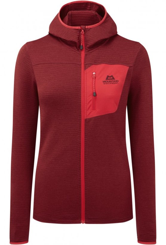 Lumiko Hooded Jacket Women's - červená - Rhubarb/Capsicum - Velikost: XS, Color: Rhubarb/Capsicum