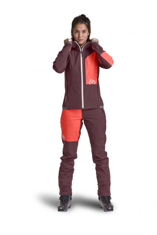 Berrino Hooded Jacket Women's - červená - Winetasting