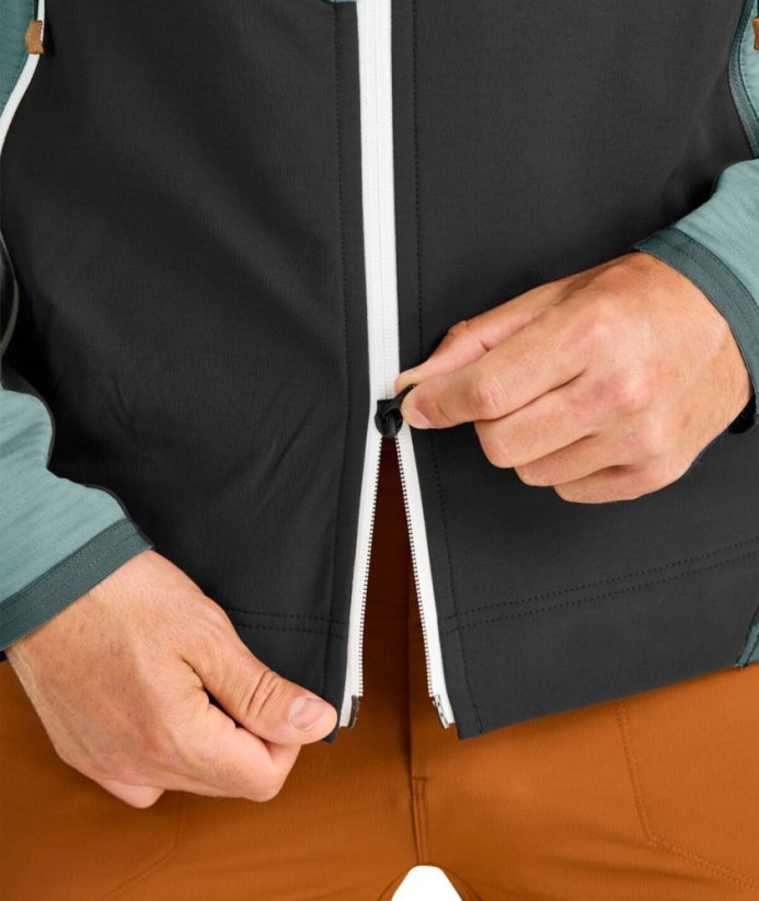 Fleece Rib Hoody Men's - šedá - Arctic Grey - Velikost: M, Color: Arctic Grey