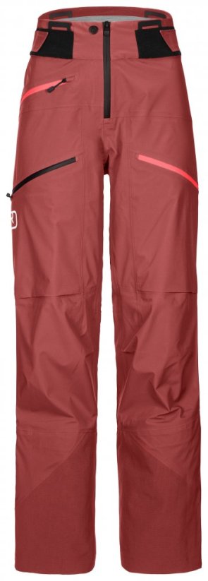 3L Deep Shell Pants Women's - červená - Blush - Velikost: M, Color: Blush