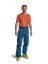 3L Deep Shell Pants Men's - oranžová - Clay Orange - Velikost: XL, Color: Clay Orange