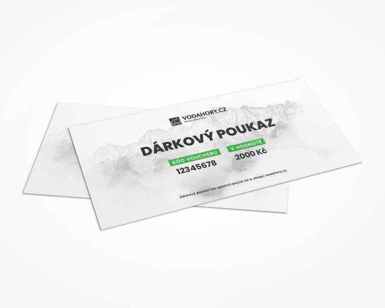 Dárkový poukaz Vodahory  2000 Kč
