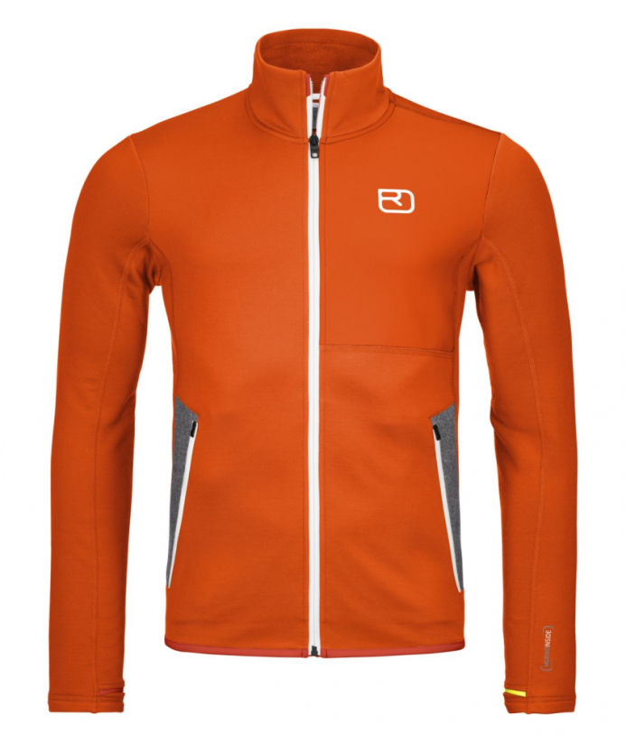 Fleece Jacket Men's - oranžová - Hot Orange - Color: Hot Orange, Size: L