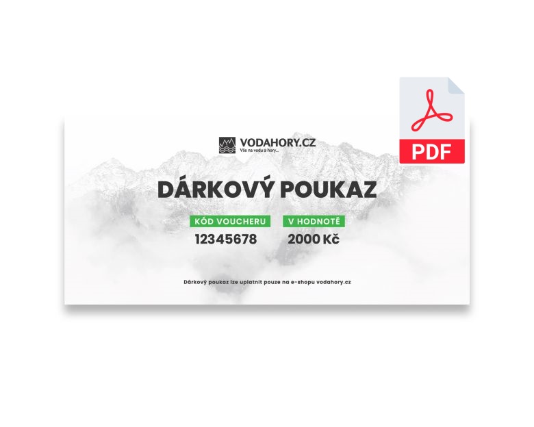 Dárkový poukaz PDF Vodahory  2000 Kč