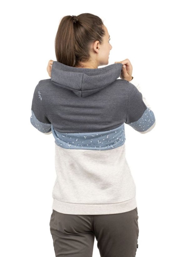 Chillaz WALCHSEE-BLUE MELANGE/LIGHT GREY MELANGE dámská mikina modrošedá | M
