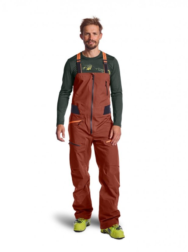 3L Deep Shell Bib Pants Men's - černá - Black Raven