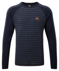 Mountain Equipment Redline LS Tee pánské triko | Cosmos stripe/Cosmo | S