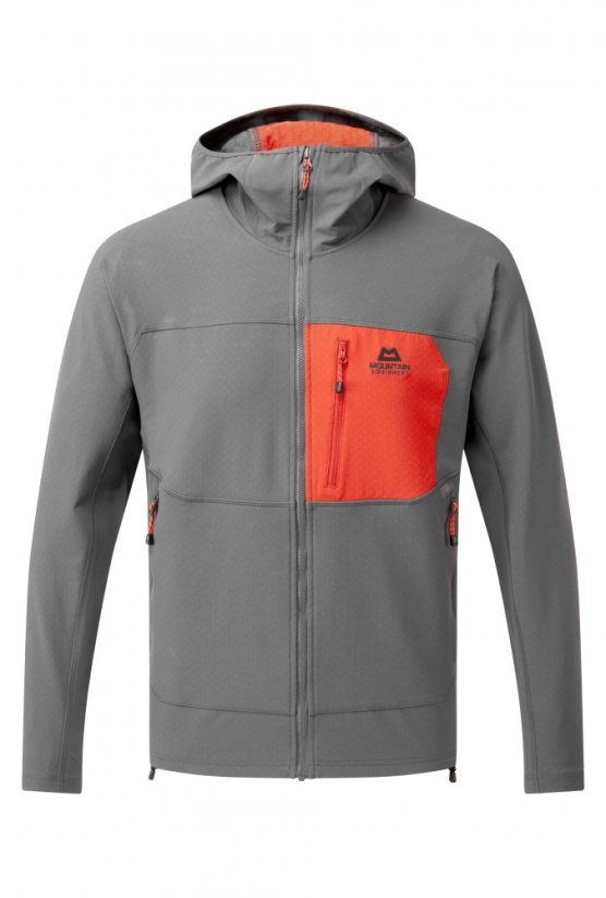 Arrow Hooded Jacket Men's - šedá - Anvil Grey/Redrock