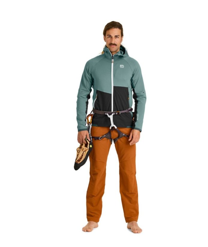 Fleece Rib Hoody Men's - šedá - Arctic Grey - Velikost: M, Color: Arctic Grey