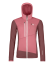 Fleece Grid Hoody Women's - červená - Mountain Rose