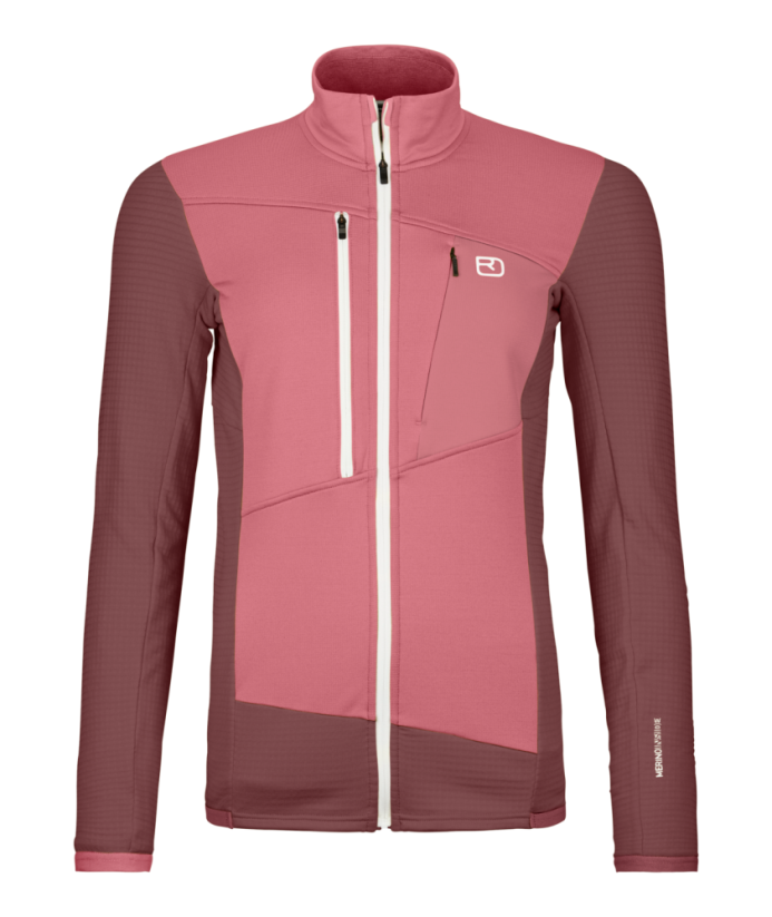 Fleece Grid Jacket Women's - červená - Mountain Rose