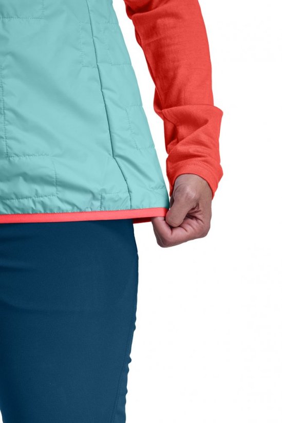 Swisswool Piz Boe Vest Women's - modrá - Ice Waterfall - Velikost: L