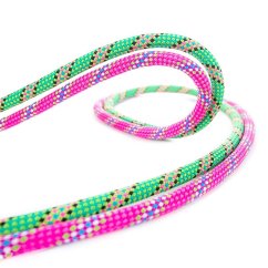 BEAL Cobra Unicore 8,6mm - golden dry - růžové a zelené - HALF ROPE - 2x 50m
