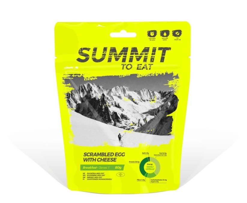 SCRAMBLED EGG WITH CHEESE Míchaná vajíčka se sýrem 87g/454kcal -