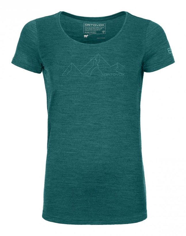 150 Cool Mountain Face T-shirt Women's - červená - Dark Wine Blend