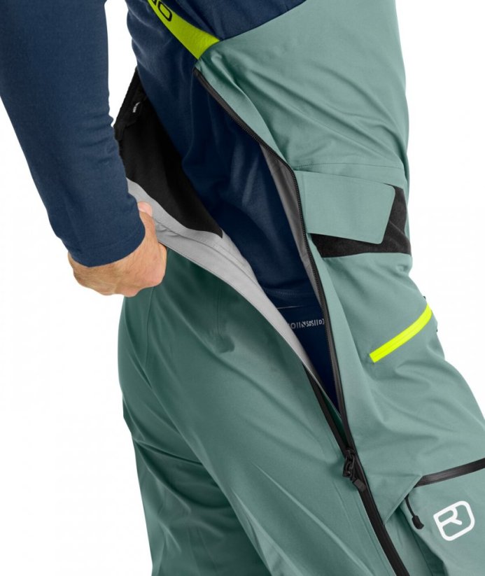 3L Deep Shell Bib Pants Men's - zelená - Green Pine