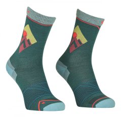 Alpine Light Compression Mid Socks Women's - zelená - Pacific Green