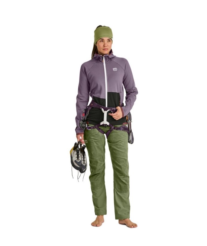 Fleece Rib Hoody Women's - zelená - Aquatic Ice