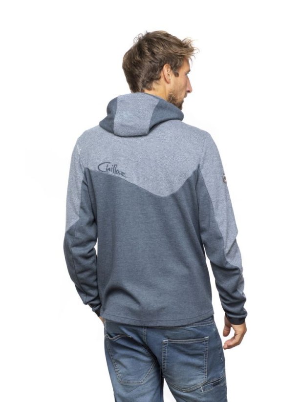 Chillaz MOUNTY DARK BLUE MELANGE pánská mikina tmavě modrá