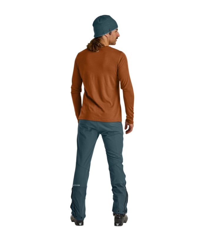 185 Merino Mtn Cutout Long Sleeve Men's - bílá - Non Dyed