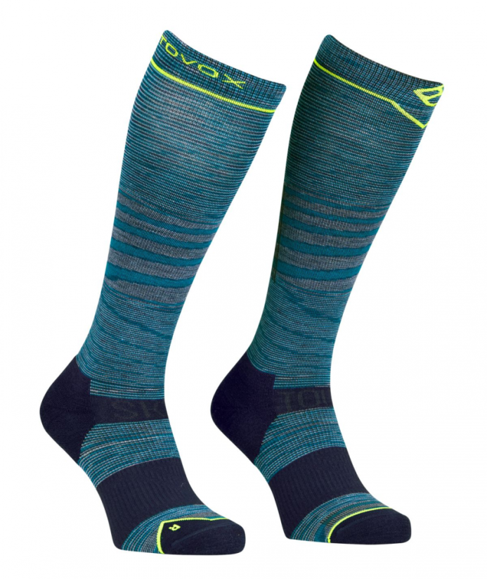 Ski Tour Light Compression Long Socks Men's - černá - Black Steel Blend