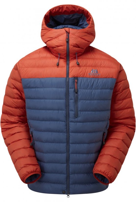 Earthrise Hooded Jacket Men's - modrá - Dusk/Red Rock - Velikost: L, Color: Dusk/Red Rock