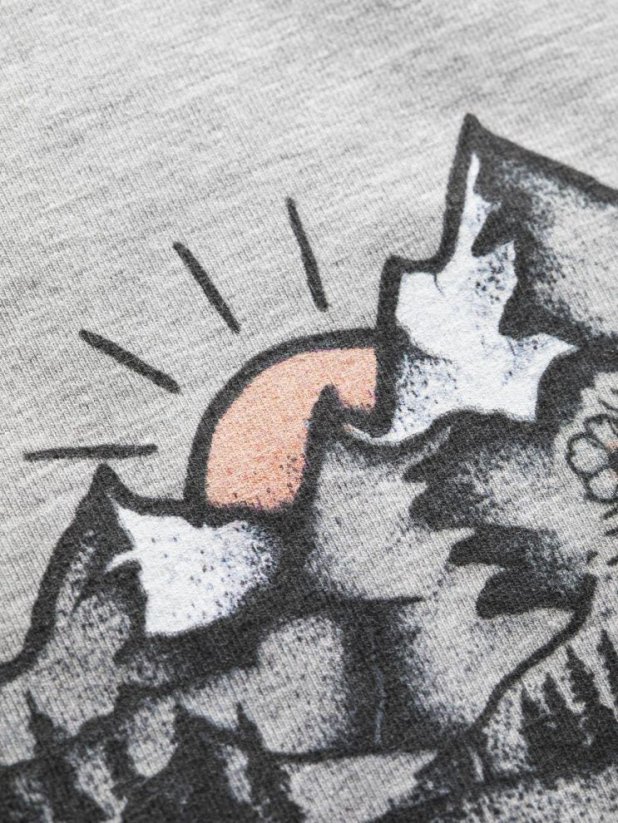 Chillaz SAILE HOMO MONS VELO-GREY MELANGE dámské tričko šedé