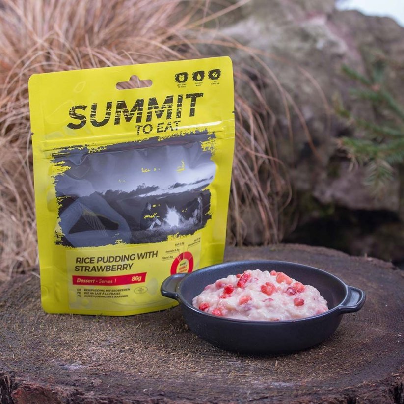 RICE PUDDING WITH STRAWBERRY Rýžový nákyp s jahodami 90g/401kcal -