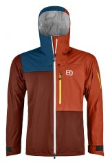 3L Ortler Jacket Men's - oranžová - Clay Orange