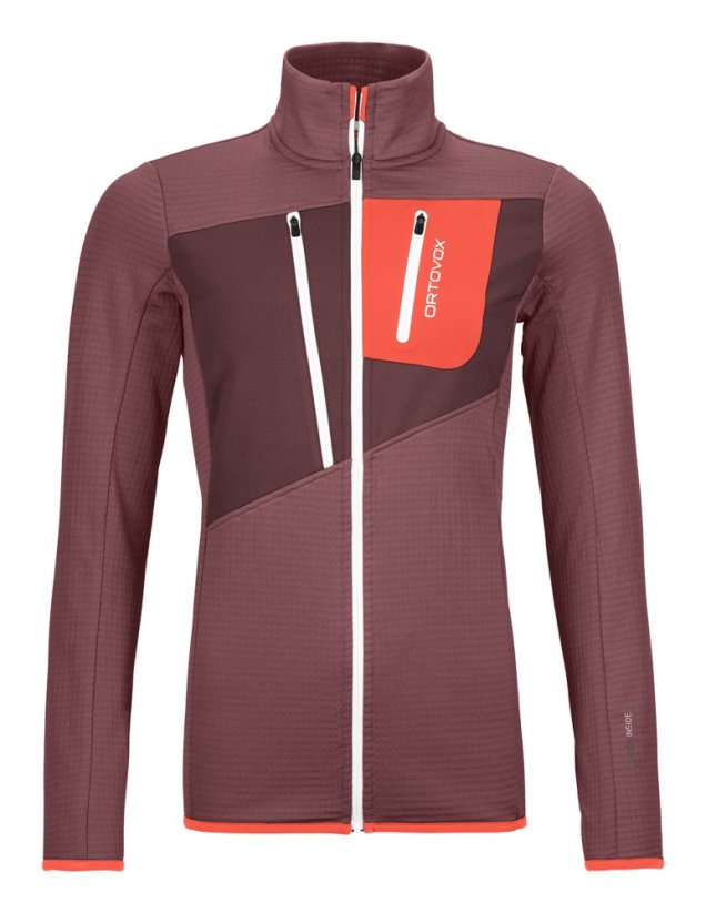 Fleece Grid Jacket Women's - červená - Mountain Rose