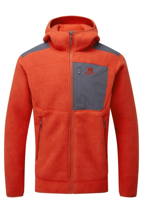 Highpile Hooded Jacket Men's - červená - Red Rock/Ombre