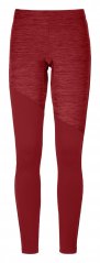 Fleece Light Long Pants Women's - červená - Dark Blood