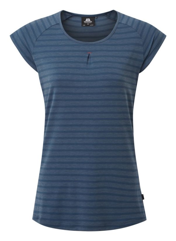 Mountain Equipment W's Equinox Tee dámské triko | Denim Blue stripe | S