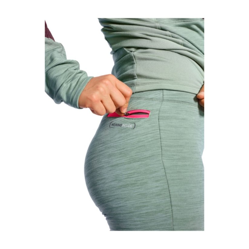 Ortovox Wmns Fleece Light Long Pants dámské spodky | Grey Blend | XS