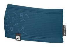 Fleece Light Grid Headband - modrá - Petrol Blue